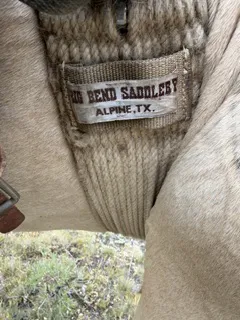 Showing the difference of American cinches to English girths.