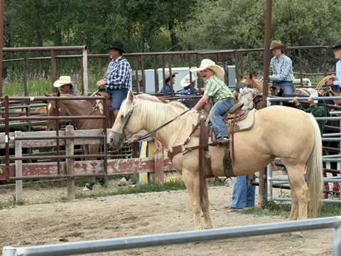 They learn to ride at an early age in Colorado
